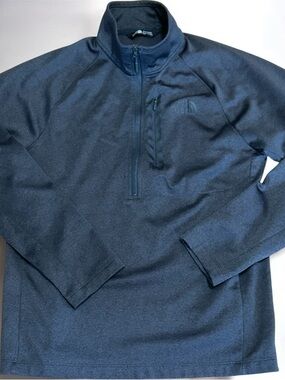 The North Face Men's Dark Gray Quarter -Zip Pullover Size Medium EUC